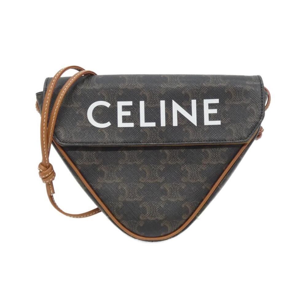 Celine Triomphe Triangle bag monogram canvas Brown